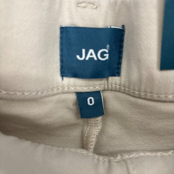 Jag Women's Maddie 8" Inseam Mid Rise Pull-On Bermuda Shorts Stone Size 0 NWT - Picture 4 of 6